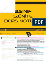 8.sınıf 5.ünite Ders Notları