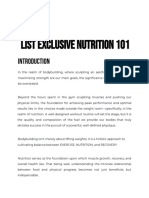 VIP List Exclusive - Nutrition 101 Guide