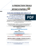 Phy Pp2 Kcse 2024 Prediction Trials