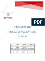 Procedimiento en Caso de Accidentes de Trabajo