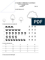 Nursery Maths Ae 2022-2023