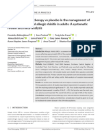 Sublingual Immunotherapy Versus Placebo in The Management of Grass Pollen-Induced