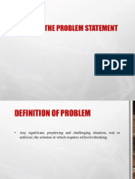 1.2 Writing The Problem Statement