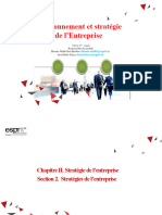 Séance 6 Cours - Les Stratégies de L'entreprise Ancienne Version