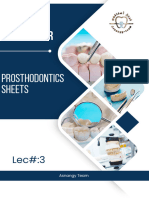 Prosthodontics Lec#3