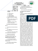 Evaluación Grado 6 Primer Periodo Lengua Castellana