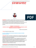 ¿Cómo Debe Estar Formado El Cuaderno Judicial - (Acuerdo 10-2018-SPS-CSJLL) - LP