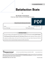 Marital Satisfaction Scale Booklets