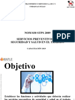 NOM030STPS2009 Servicios Preventivos de Salud