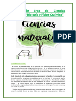 Planificación Areal Departamento Ciencias Naturales