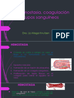 Hemostasia, Coagulación y Grupos Sanguíneos