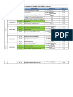 EMBA Class Schedule