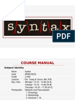 01 Week 1 - Course Manual and Syllabus (Syntax)