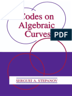 Codes On Algebraic Curves 9781461371670 9781461547853 1461371678 - Compress