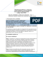 Guia de Actividades y Rúbrica de Evaluación - Unidad 3 - Reto 5 - Distribución Espacial, Temporal Del Componente Vegetal y Animal