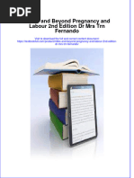 Full Chapter Mbbs and Beyond Pregnancy and Labour 2Nd Edition DR Mrs TRN Fernando PDF