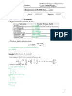 Examen4 Me Üthodes Nume Üriques Et Programmation - Copie