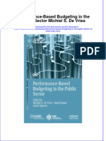 PDF Performance Based Budgeting in The Public Sector Michiel S de Vries Ebook Full Chapter