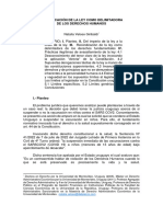 VELOSO - Exigibilidad de Los Derechos Humanos. Reivindicación de La Ley.