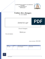 Cahier Des Charges