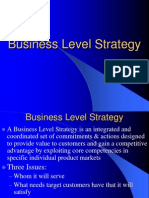 Business Level Strategy