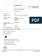 Ficha de Datos de Seguridad (FDS) : Sección 1. Identificacion de Producto Y Empresa