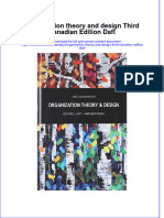 PDF Organization Theory and Design Third Canadian Edition Daft Ebook Full Chapter