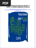 Full Chapter Quanta Physical Sciences Grade 11 Caps 1St Edition Miemie Pretorius PDF