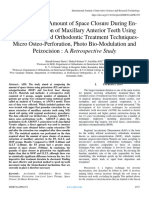 Accelerated Orthodontics Micro Osteo Perforation, Peizocision, Low-Level Laser Therapy, Space Closure, en Masse Retraction