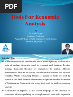 Tools For Economic Analysis