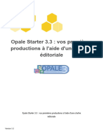 Opale Starter 3.3: Vos Premières Productions À L'aide D'une Chaîne Éditoriale