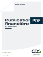 Publication Financière Au 31 Décembre 2023