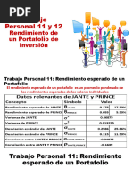 TP 11 y 12. Rendimiento de Un Portafolio