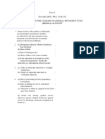 F J (See Rules 28 (5), 39 (1), (2) & (3) ) Application For Closure of General Provident Fund (Kerala) Account