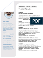 CV Téc - Mecánico Mauricio Corvalán