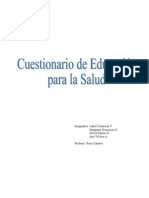 Cuestionario de Educación para La Salud