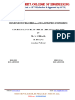 Course File ECA II I