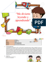 Experiencia de Aprendizaje Me Divierto Leyendo y Aprendiendo