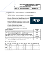 23CSL101 - Problem Solving Using C Laboratory