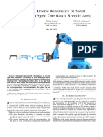 Direct and Inverse Kinematics of Serial Manipulators (Nyrio One 6-Axis Robotic Arm)