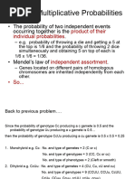 Law of Multiplicative Probabilities: - The Probability of Two Independent Events Occurring Together Is The