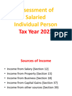 Assessment of Salaried Individual Person TY 2023