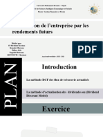 4.l'évaluation de L'entreprise Par Les Rendements Futurs