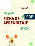 Ficha de Aprendizaje N°3 - 5to Grado