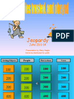 Disciples Jeopardy Staples