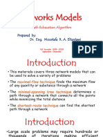 Network Models 00 - Maximum Flow - Shortest Path