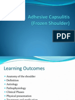 Adhesive Capsulitis Presentation May 2009