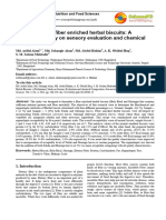 Development of Fiber Enriched Herbal Bis