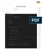 Loops Solutions