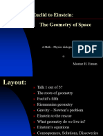 Presentation 1 of 3: "From Euclid To Einstein, The Geometry of Space"